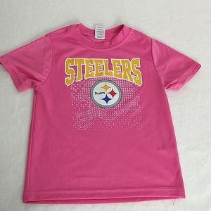 NFL Team Apparel Steelers Girl's Shirt Sz 5T